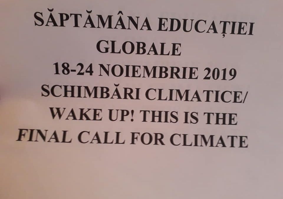 WAKE UP! THIS IS THE FINAL CALL FOR CLIMATE!